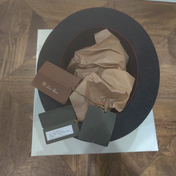 Loro Piana Rabbit Hair Trilby style Hat size L (58) New $930.00